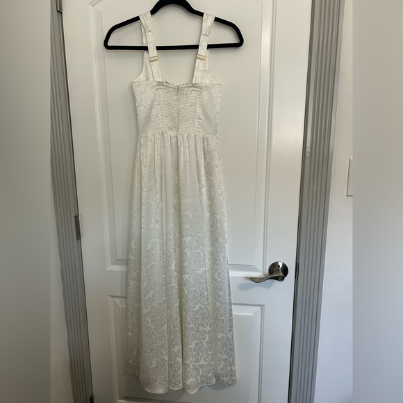SHOW ME YOUR MUMU Weddings Nina Midi Dress Luxe White Rose Size Small NWOT $218 - Picture 13 of 15